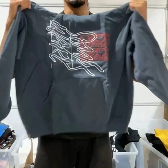 SomeWare Grey New Logo Hoodie, Size L, New with Tag MSRP $360 Rare Out of Print - Picture 9 of 10